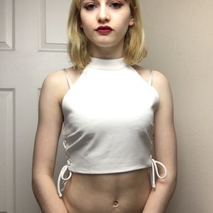 Forever 21 Cropped Halter Top